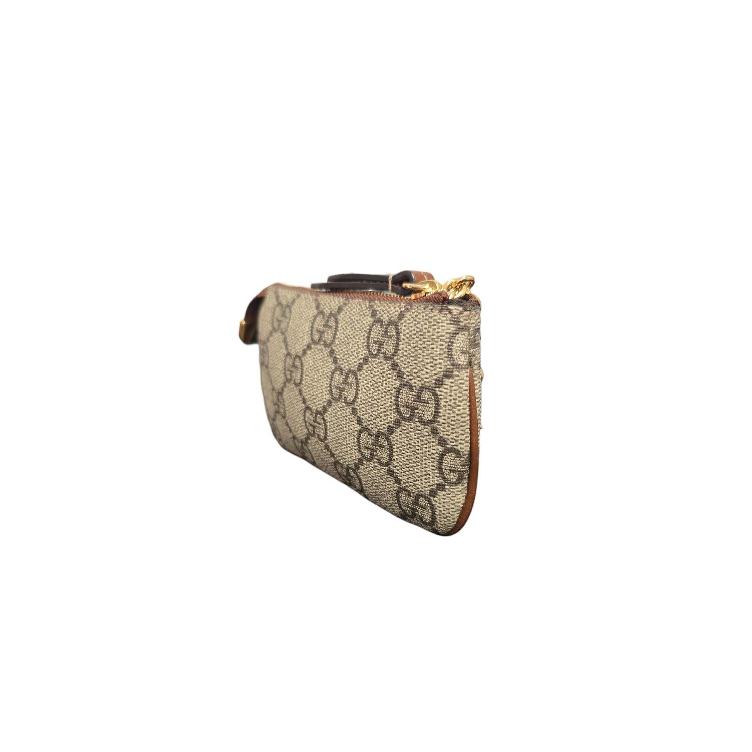 Llavero Gucci GG Supreme Monograma 447964 en Excelente estado para la venta en Scottsdale, AZ