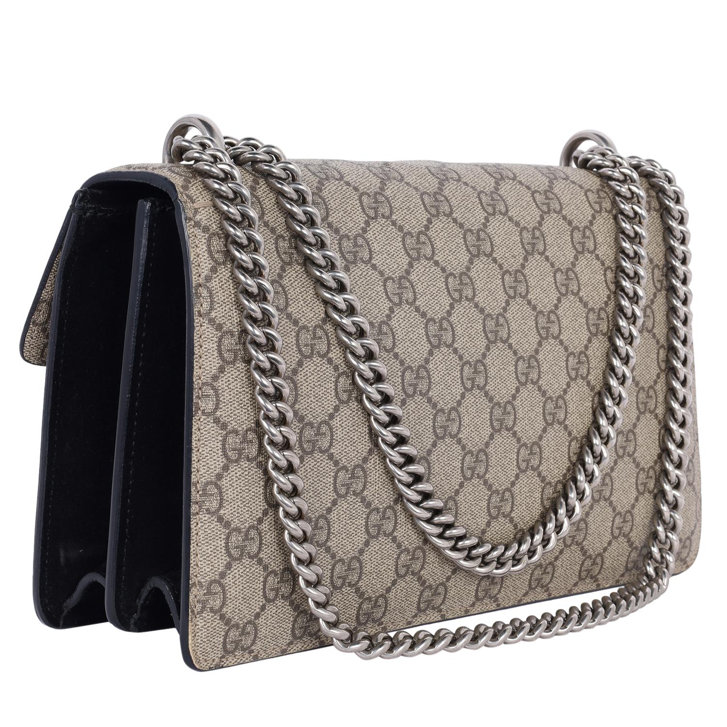 Gucci GG Supreme Monogram Medium Dionysus Shoulder Bag 2