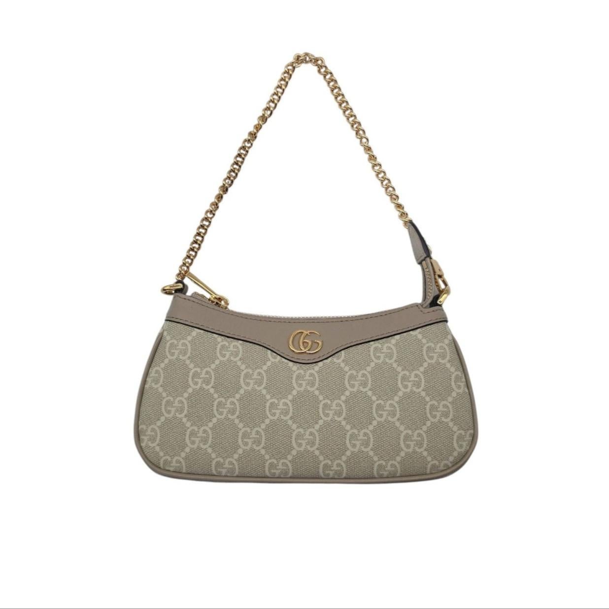 Gray Gucci GG Supreme Monogram Ophidia Mini New For Sale