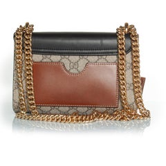 Gucci, GG supreme Monogram padlock bag