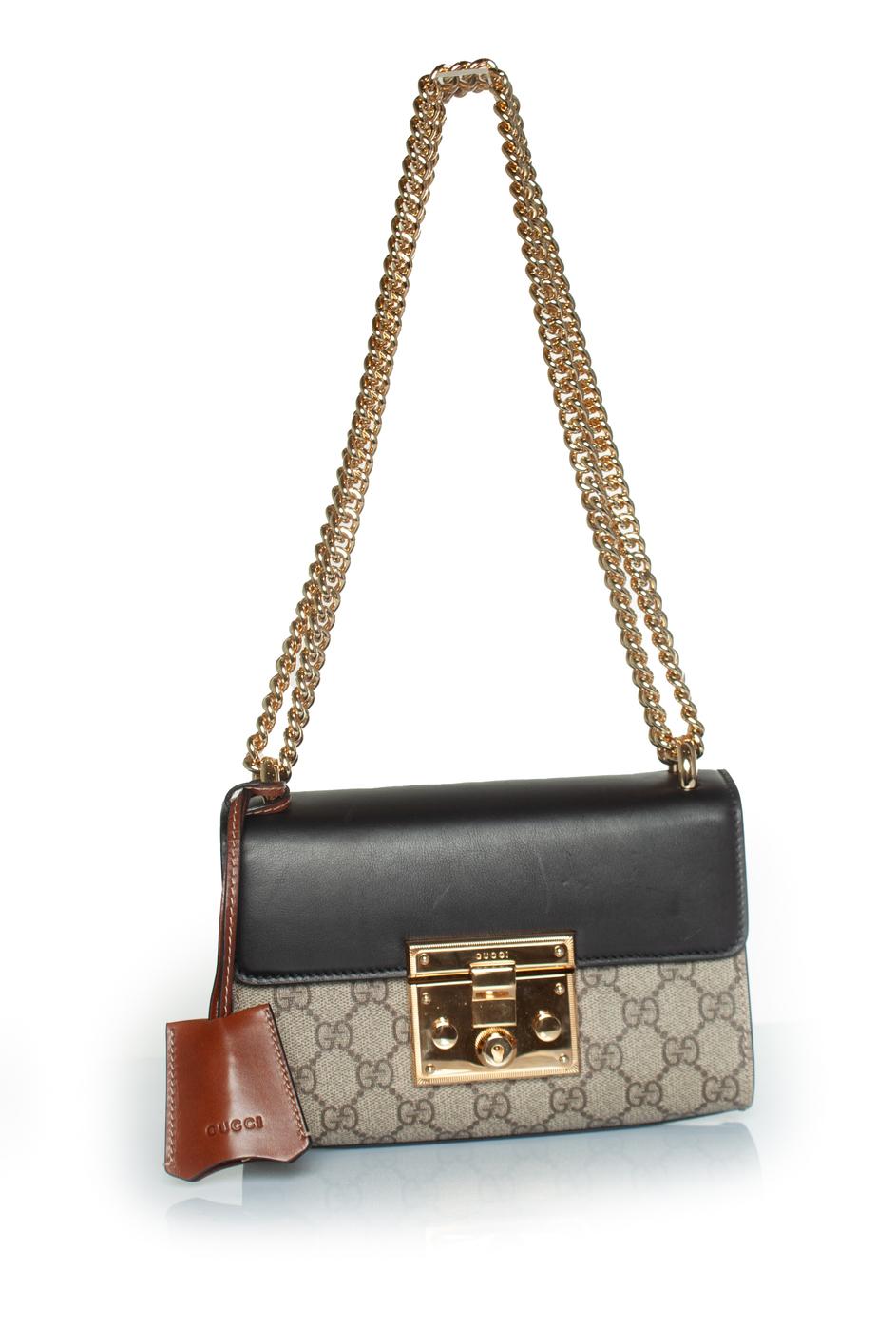 Gucci, GG supreme sac monogramme cadenas Excellent état à AMSTERDAM, NL