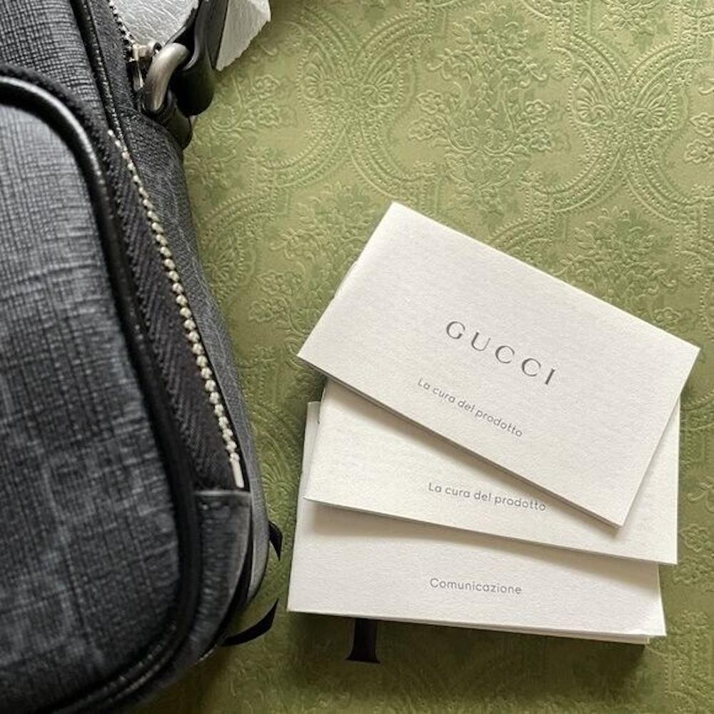 Gucci GG Supreme Monogram Retro Shoulder Bag Black Mini For Sale 8
