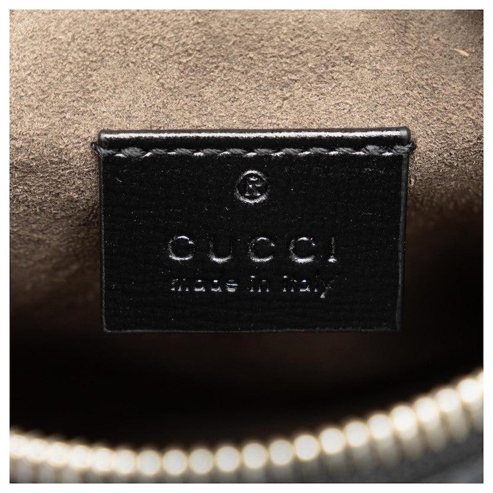 Gucci GG Supreme Monogram Retro Shoulder Bag Black Mini For Sale 4