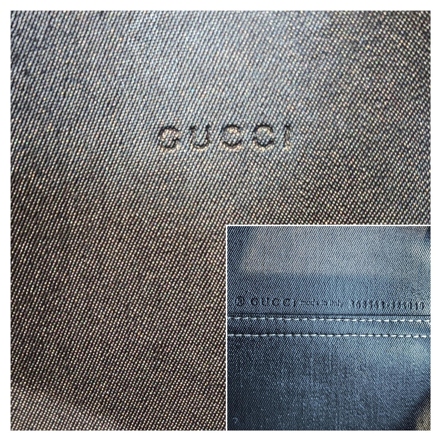Black Gucci GG Supreme Monogram Reversible Medium Tote