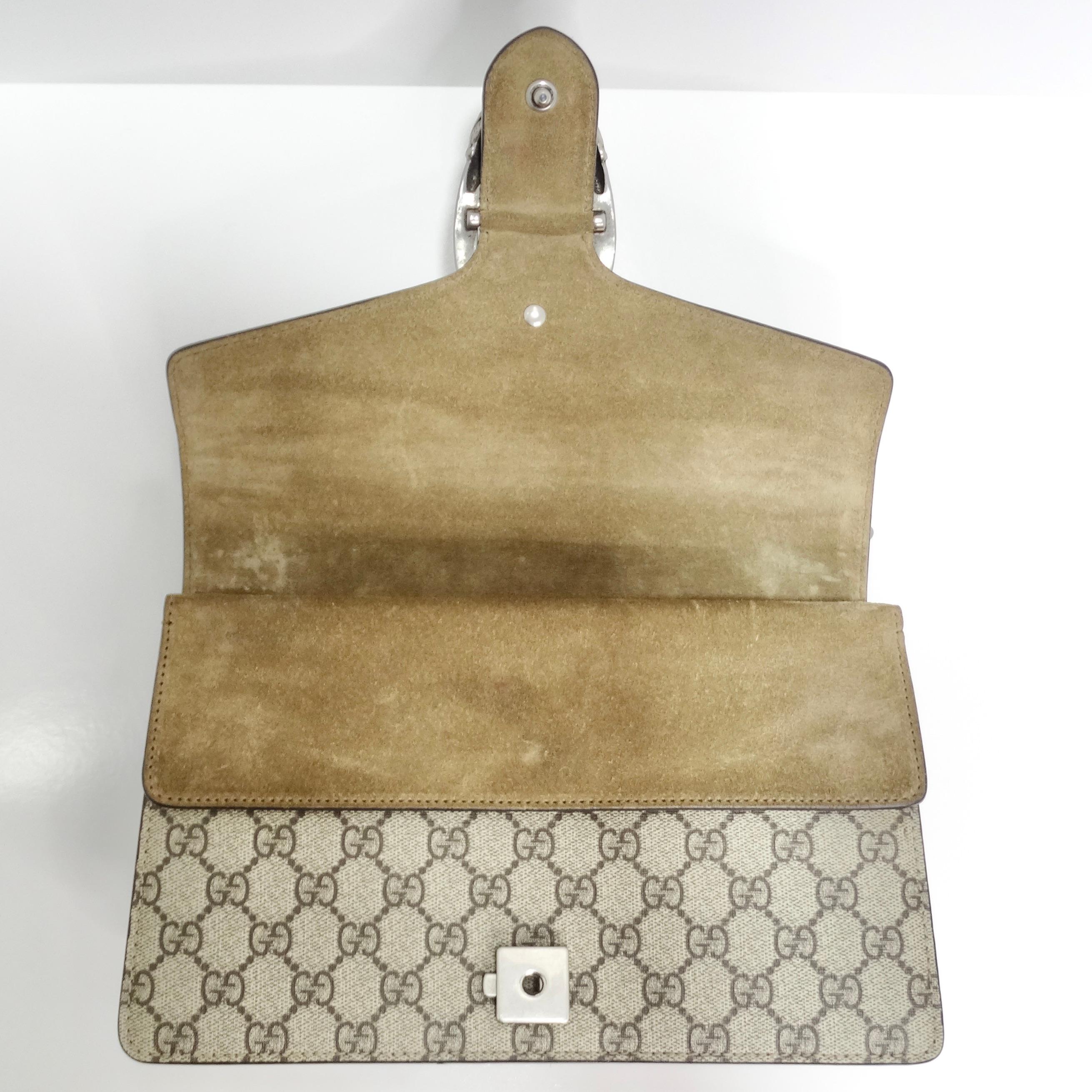 Gucci GG Supreme Monogram Suede Dionysus Shoulder Bag 3