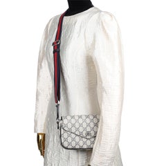 GUCCI GG Supreme Monogram Texturred Dollar Ophidia Bag