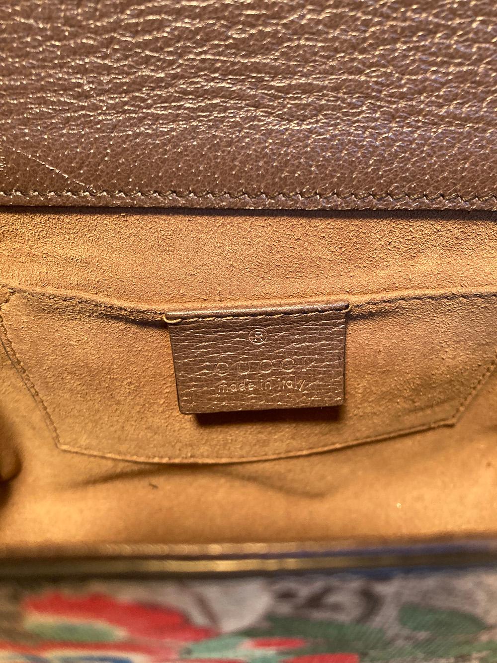 GUCCI GG Supreme Monogram Tian Small Padlock Bag 6