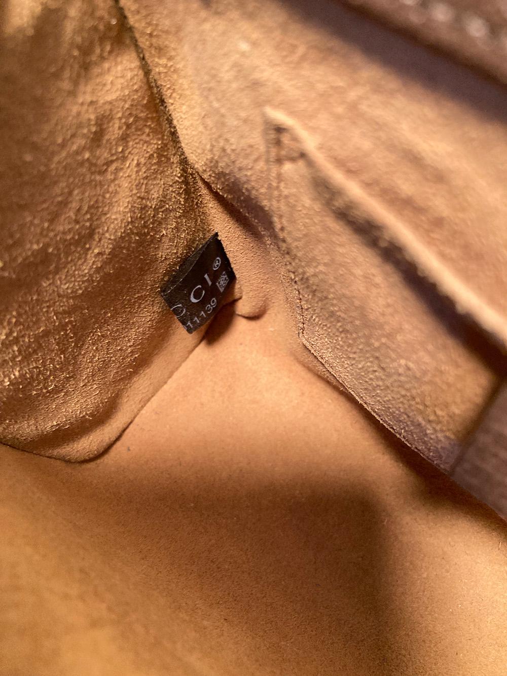 GUCCI GG Supreme Monogram Tian Small Padlock Bag 7