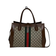 Gucci GG Supreme Monogram Web Large Jackie 1961 Tote