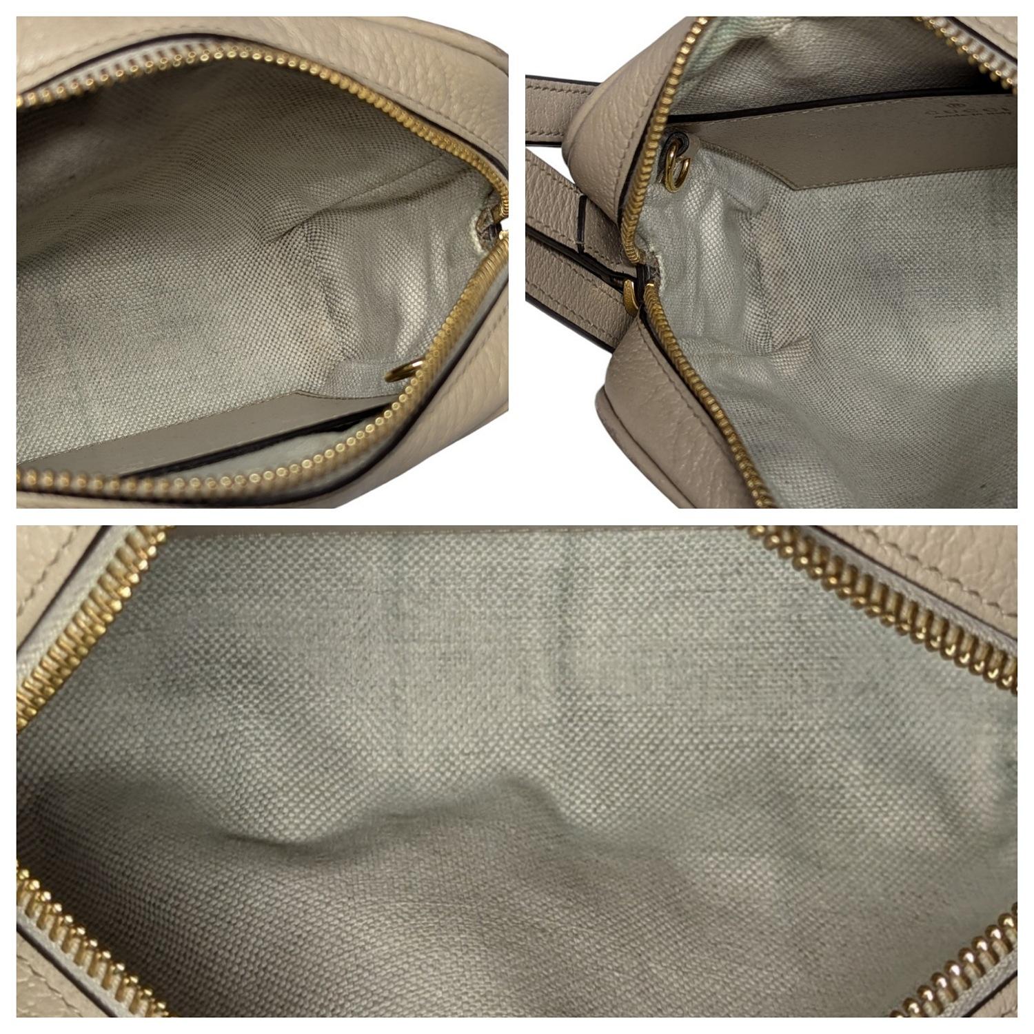Gucci GG Supreme Monogram Web Mini Ophidia Crossbody White For Sale 2