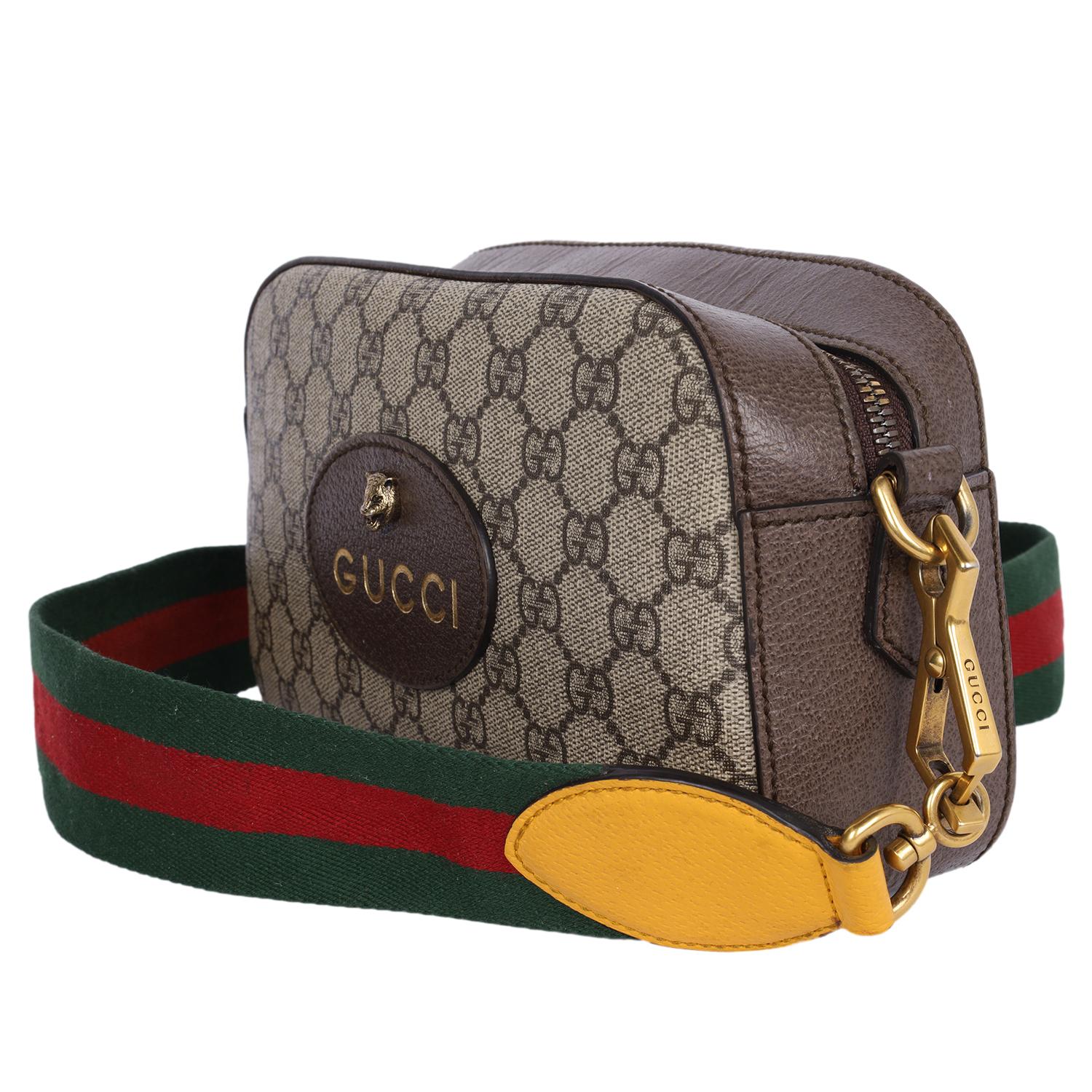 Gucci GG Supreme Monogram Web Neo Vintage Crossbody Bag 2