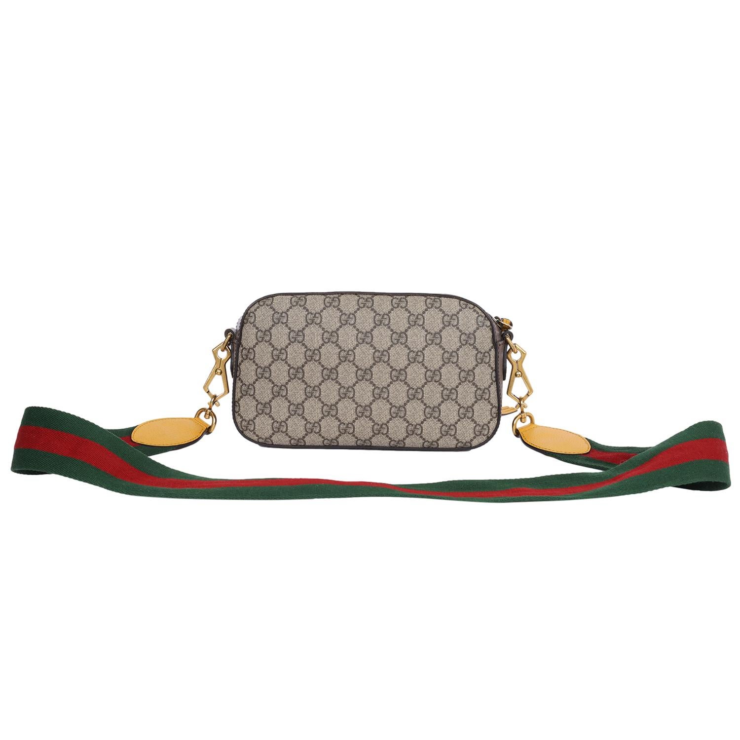 Gucci GG Supreme Monogram Web Neo Vintage Crossbody Bag 3