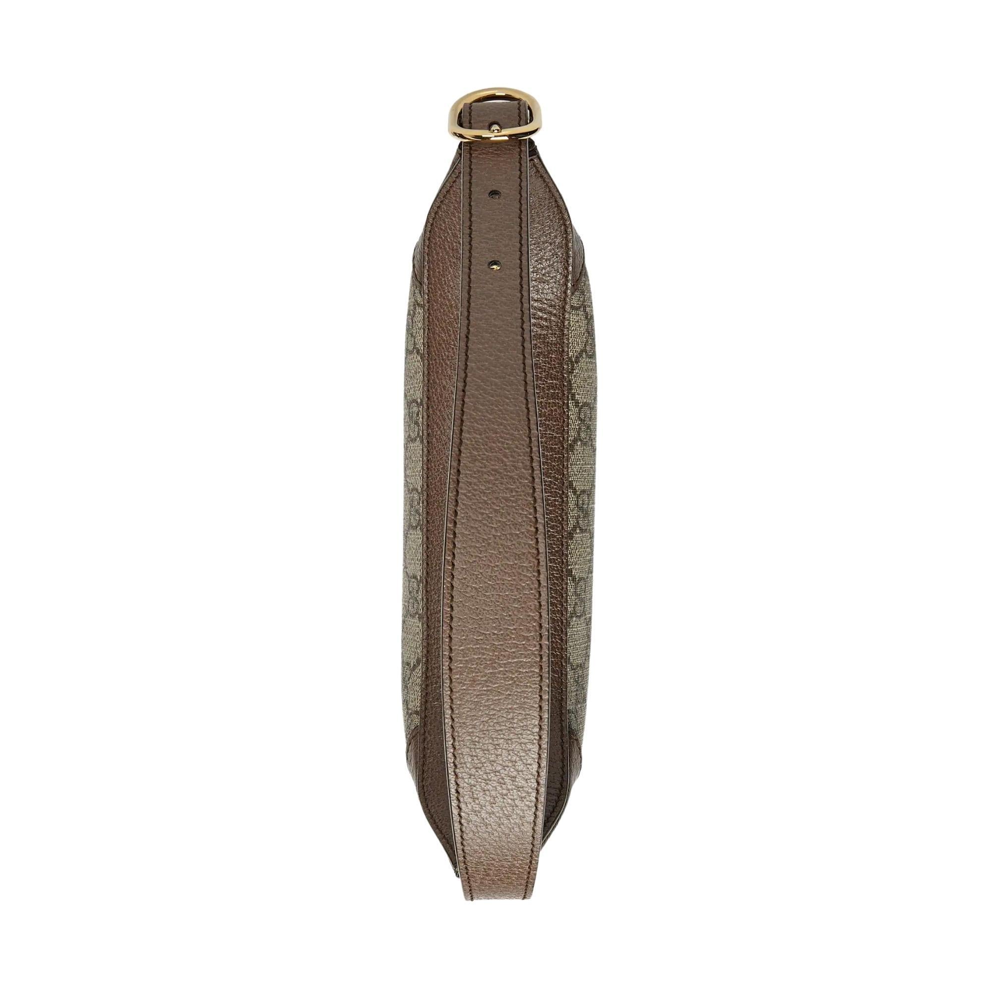 Gucci GG Supreme Monogramm Web Ophidia Halbmond Mini Tasche (658551) für Damen oder Herren