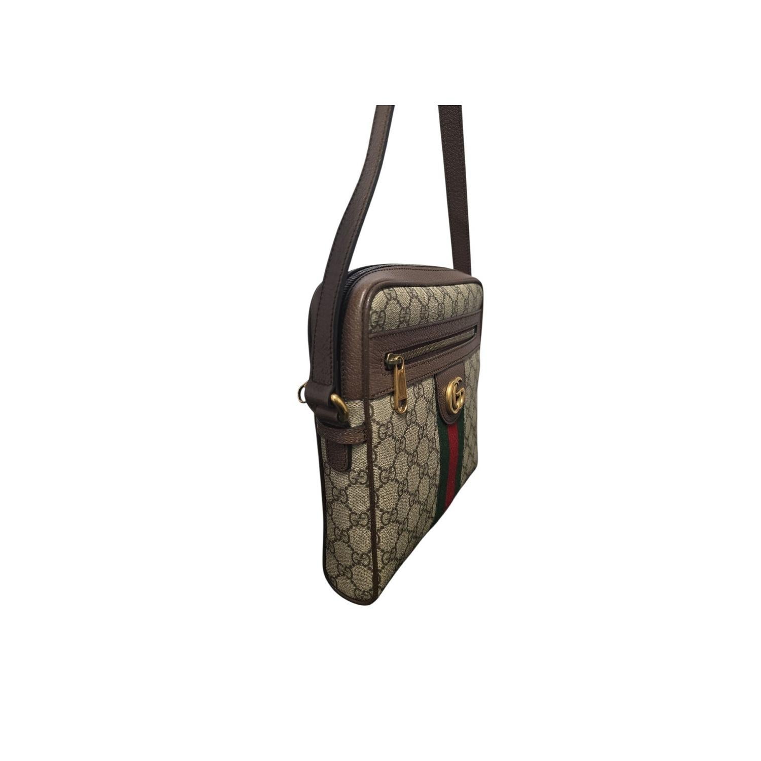 Gucci GG Supreme Monogram Web Small Ophidia Messenger Bag Unisexe en vente
