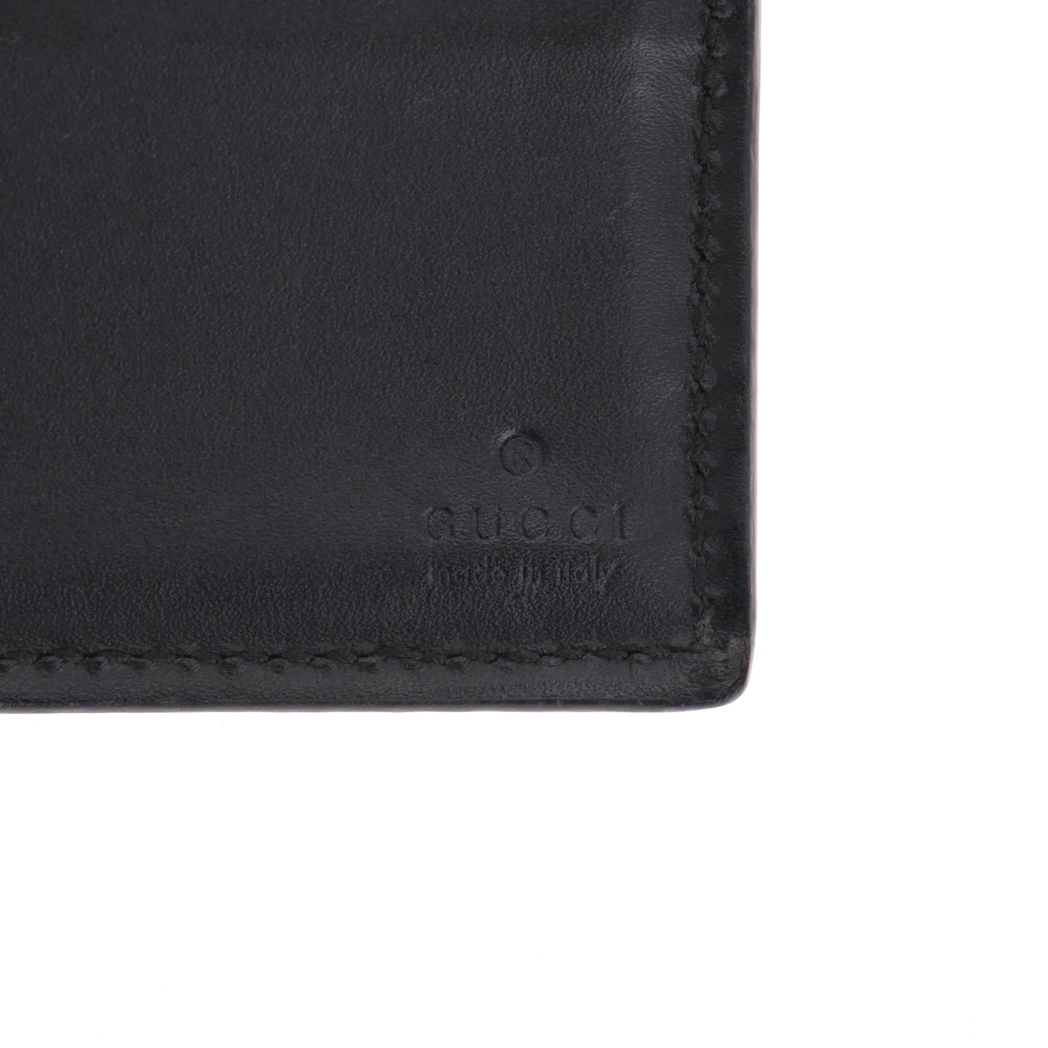 Gucci GG Supreme Monogram Web Stripe Bi-Fold Wallet For Sale 1