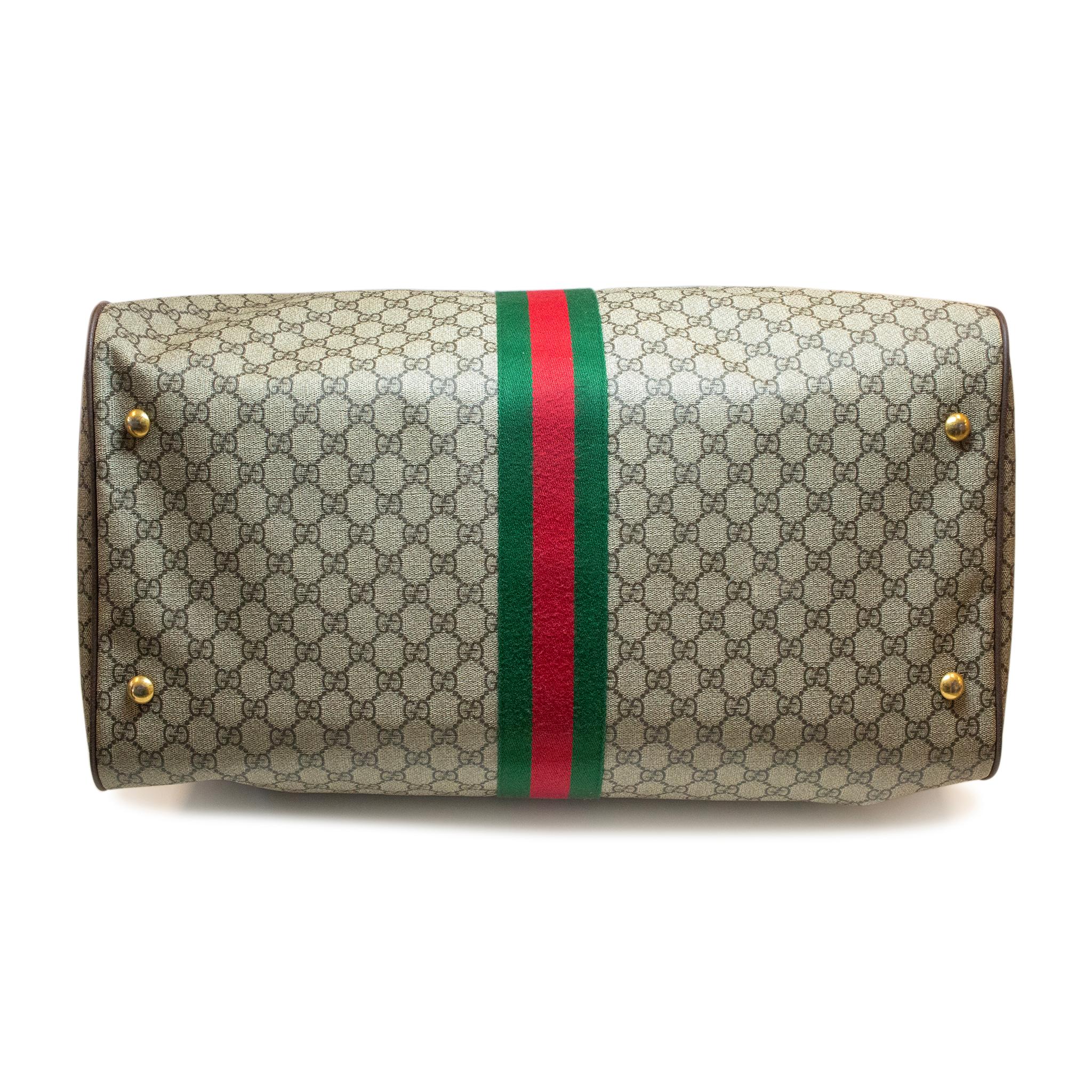 Gucci GG Supreme Ophidia 547959 Large Carry-on Duffle Handbag For Sale 1