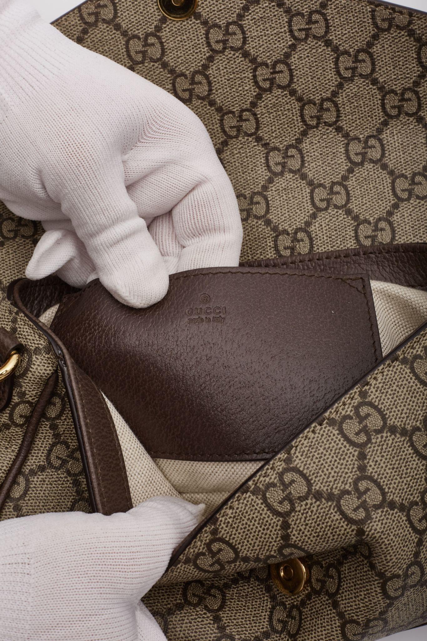 Gucci GG Supreme Ophidia Flap Bag Mini 6