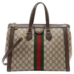 Grand sac fourre-tout Gucci GG Supreme Ophidia à fermeture éclair