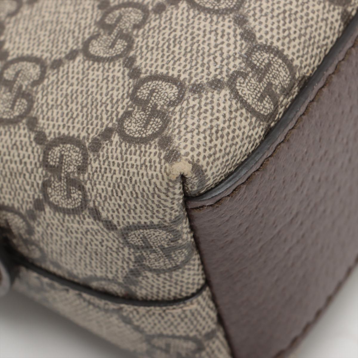 Gucci GG Supreme Ophidia Leather Shoulder Bag Beige 8