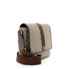 Bolso bandolera Gucci GG Supreme Ophidia mediano con solapa