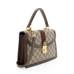 Gucci GG Supreme Ophidia Padlock Medium mit Griff an der Oberseite