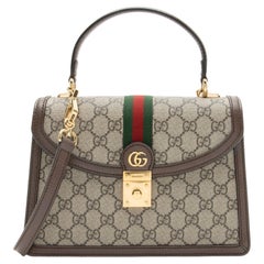 Gucci GG Supreme Ophidia Padlock Medium Top Handle