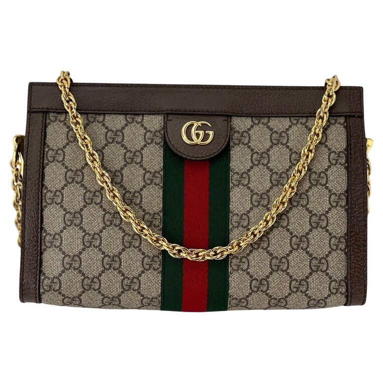 New Auth Gucci Borsa Dragoni GG Suede Ophidia Women Hand Bag Purse