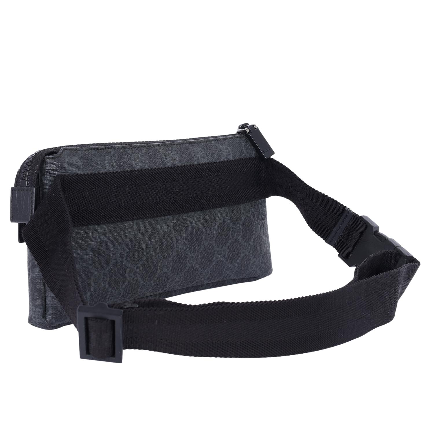 Gucci GG Supreme Pocket Waist Pouch Black 2
