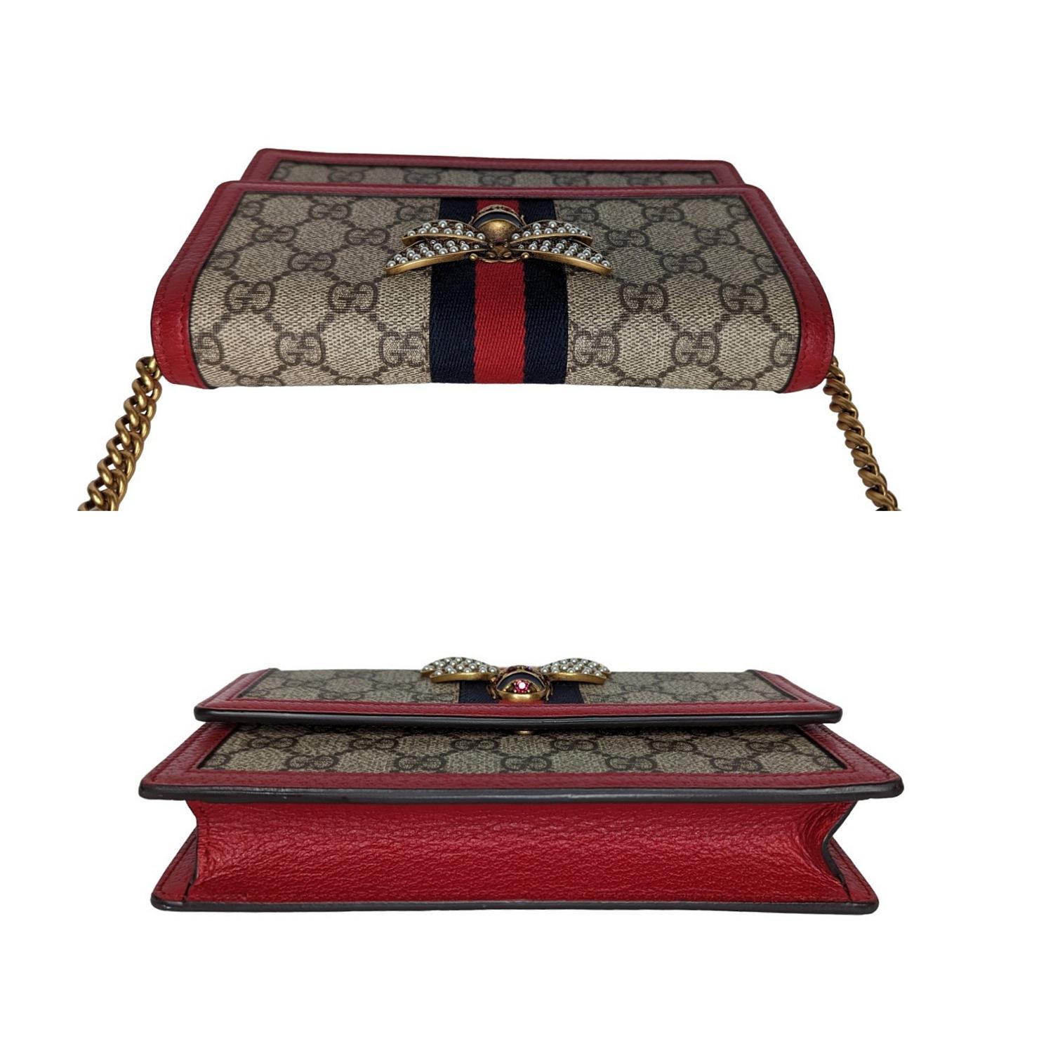 Gucci GG Supreme Queen Margaret Wallet on Chain 1