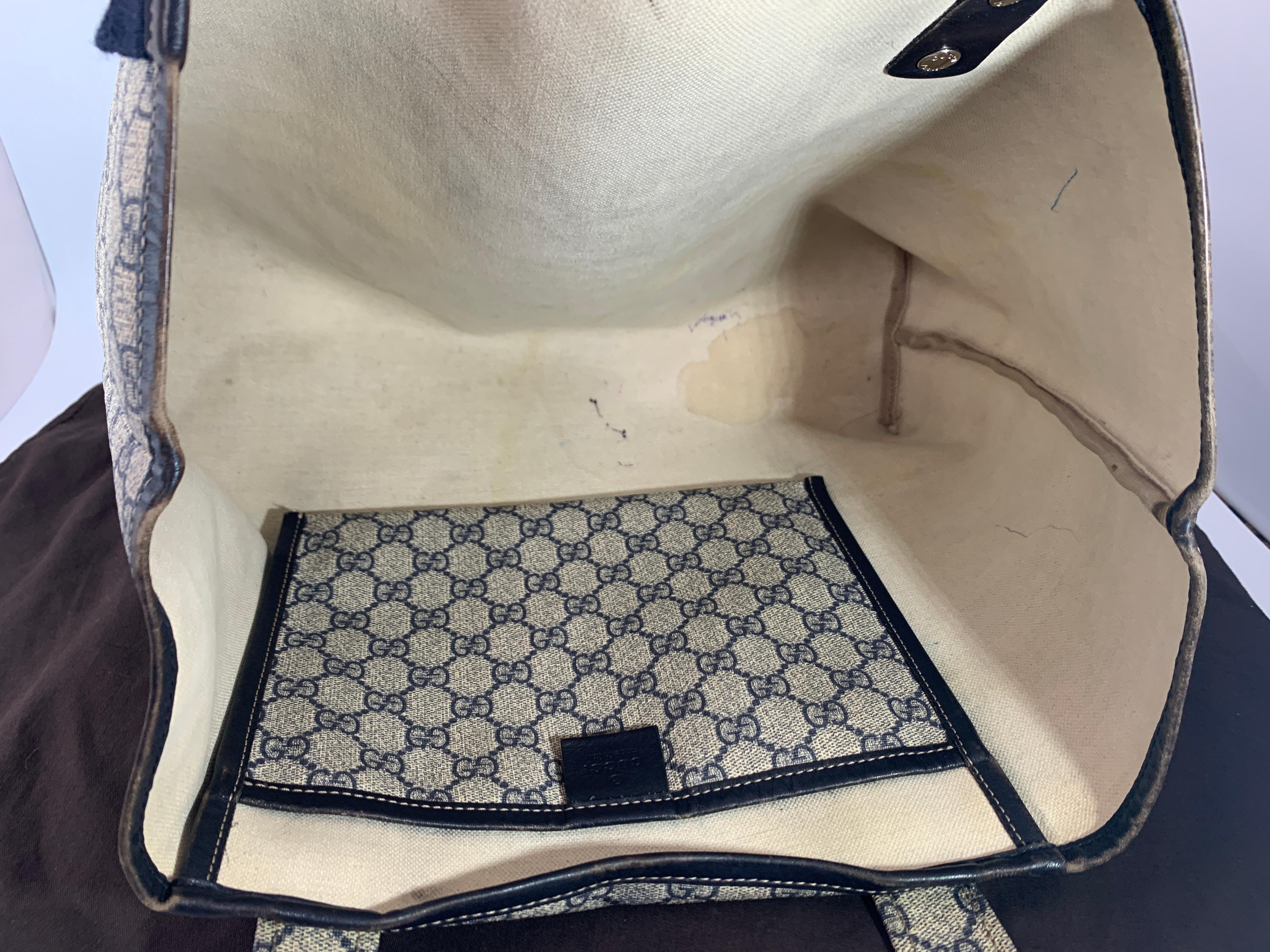 gucci navy tote