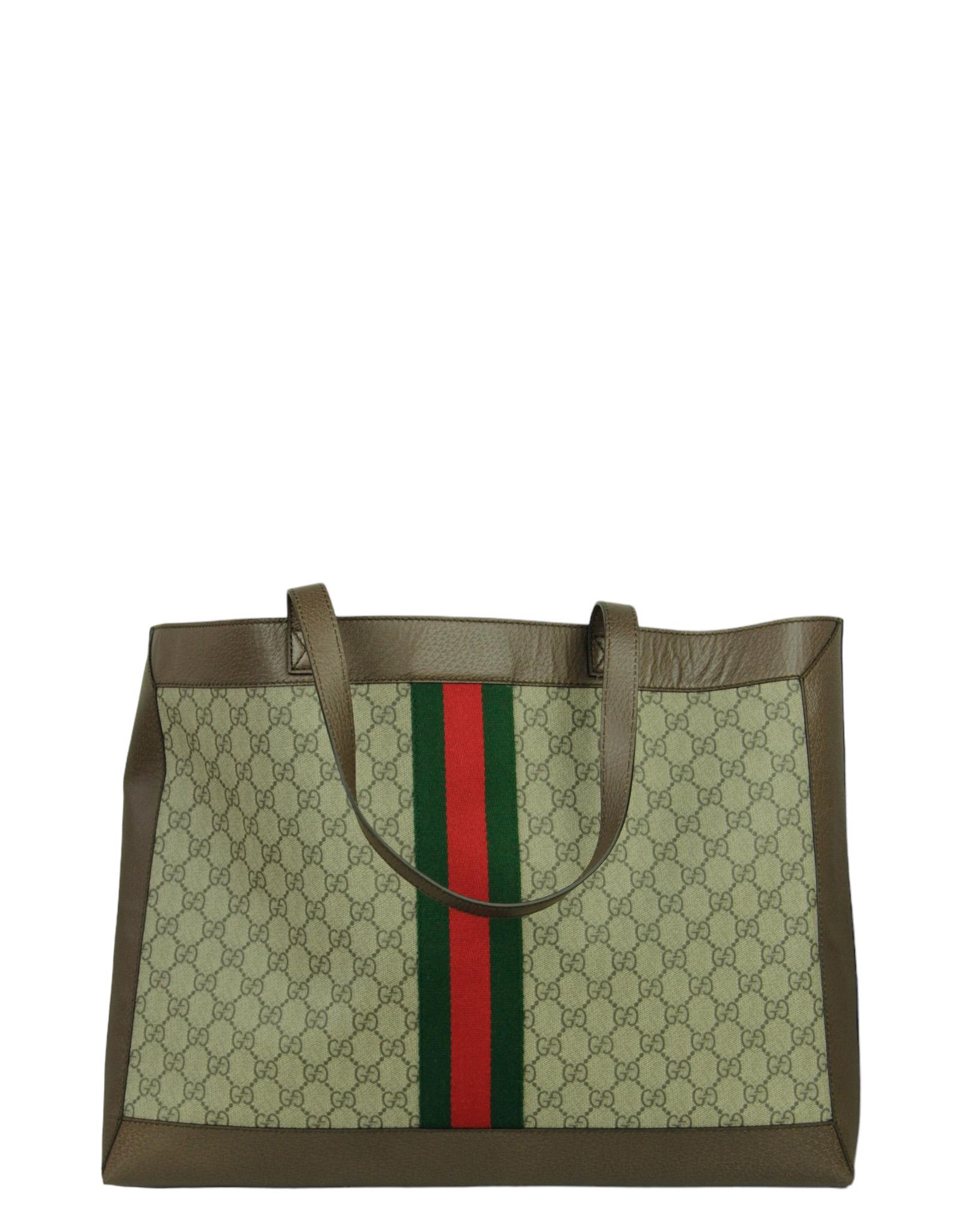 Gucci GG Supreme Soft Ophidia Tote Bag In New Condition In New York, NY