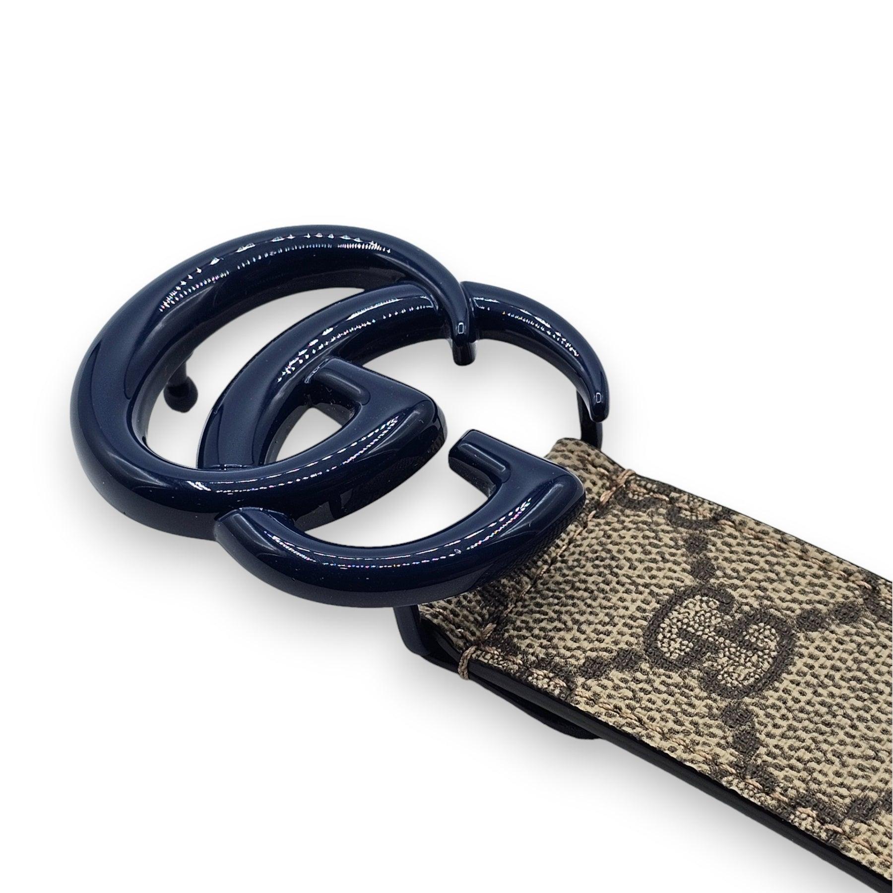 Gucci GG Supreme Thin Brown Blue Belt.

Additional information:
Style: 28 EU
Color: Brown
Country: Italy
Dimension: 28
