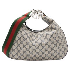 Gucci GG Supreme Web Attache Large Shoulder Bag