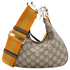Gucci GG Supreme Web Attache Small Shoulder Bag