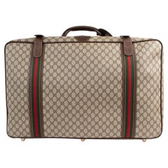 Gucci Vintage GG Supreme Trolley Suitcase - Brown Luggage and Travel,  Handbags - GUC923195