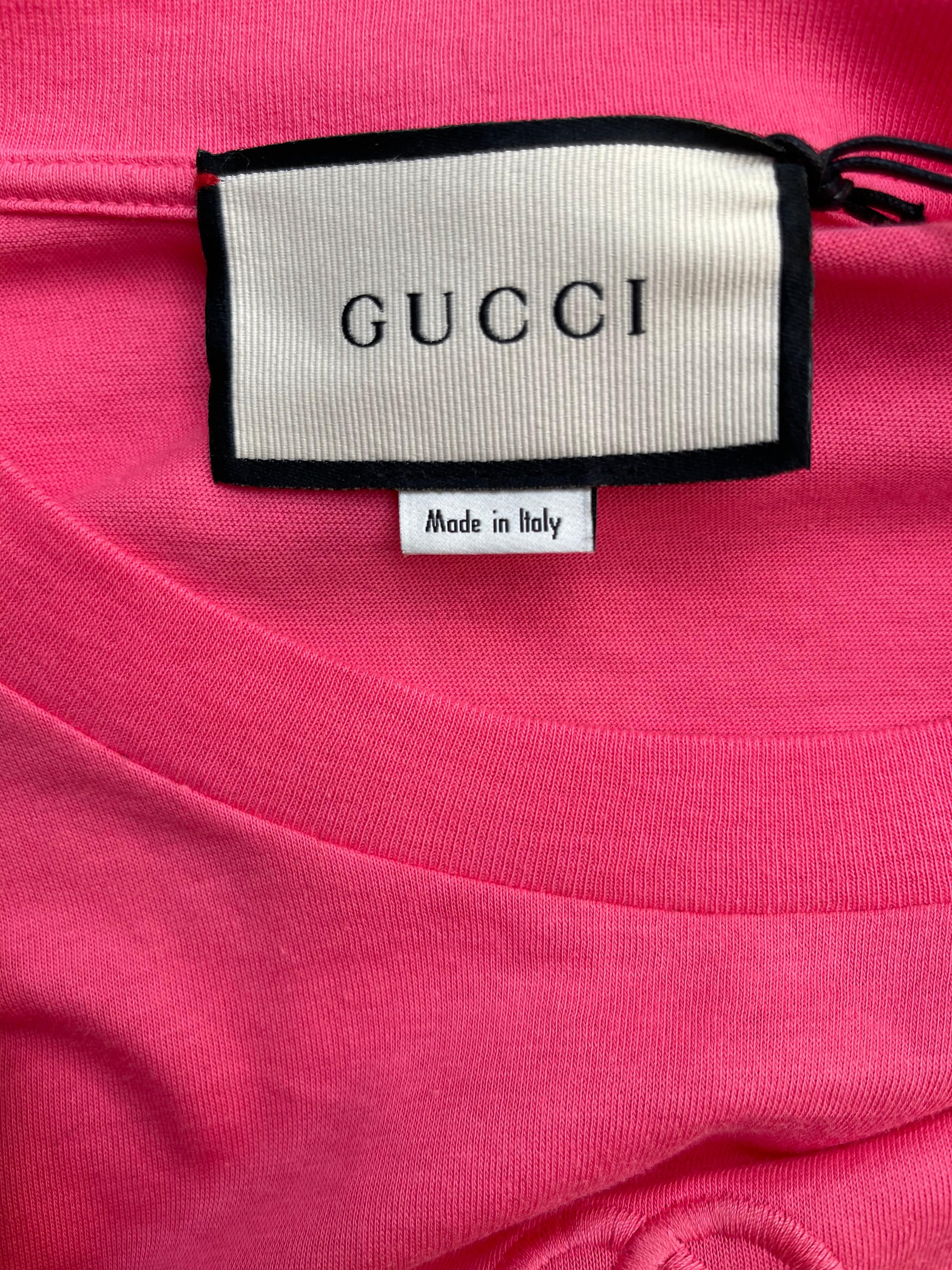 pink gucci t shirt