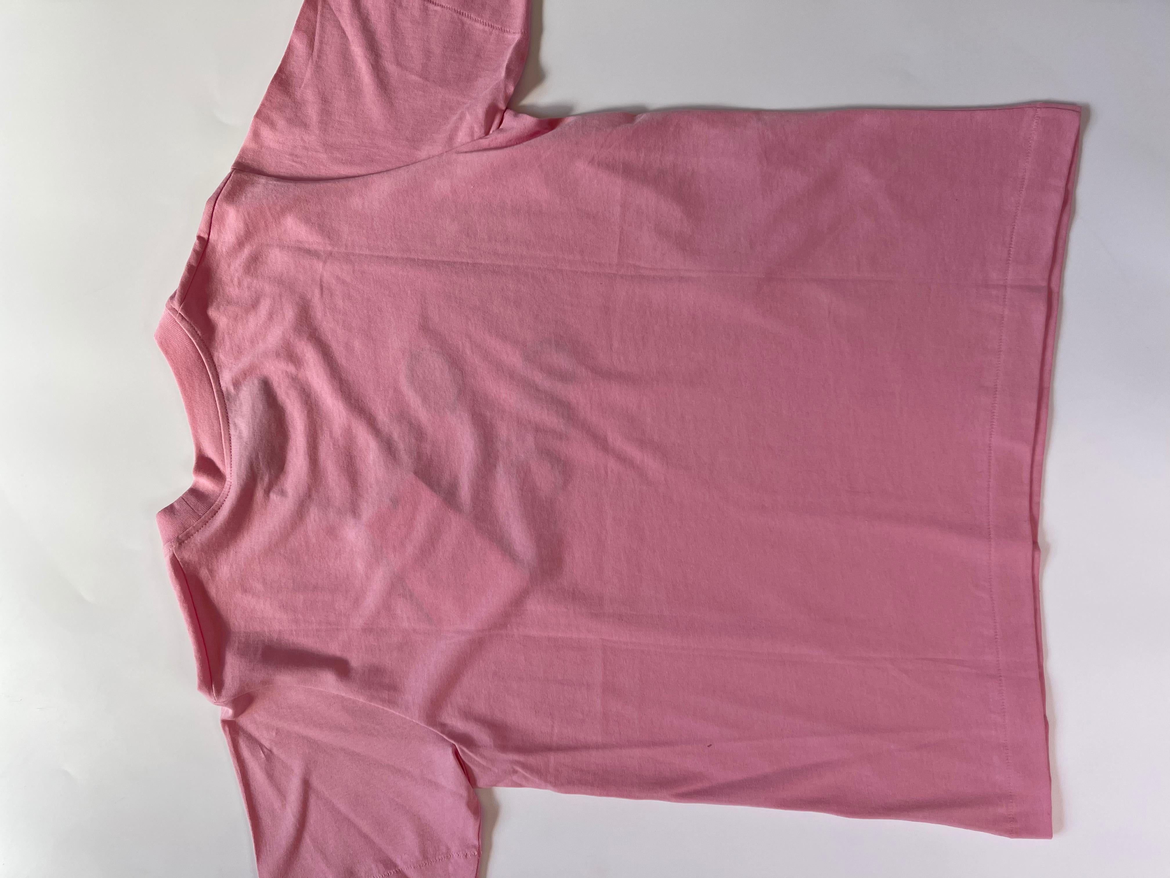 Gucci GG Tennis Sugar Pink Cotton Logo T-Shirt - XS (580762) For 