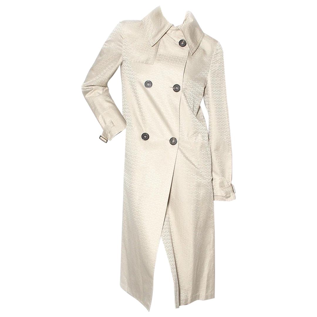 Gucci GG Pattern Trench Coat in Natural