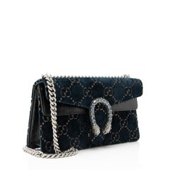 Gucci GG Velvet Crystal Dionysus Medium E/W Shoulder Bag