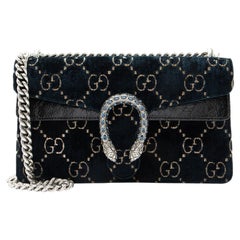 Gucci GG Velvet Crystal Dionysus Medium E/W Shoulder Bag