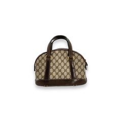 Gucci GG Vintage Marrone Monogram Borsa a manico alto