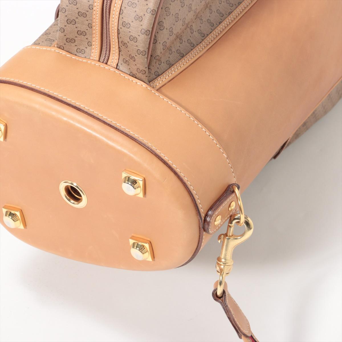 Gucci GG Vintage Supreme Borsa da Golf in Pelle Beige *Estremamente Raro! Collection'S 4