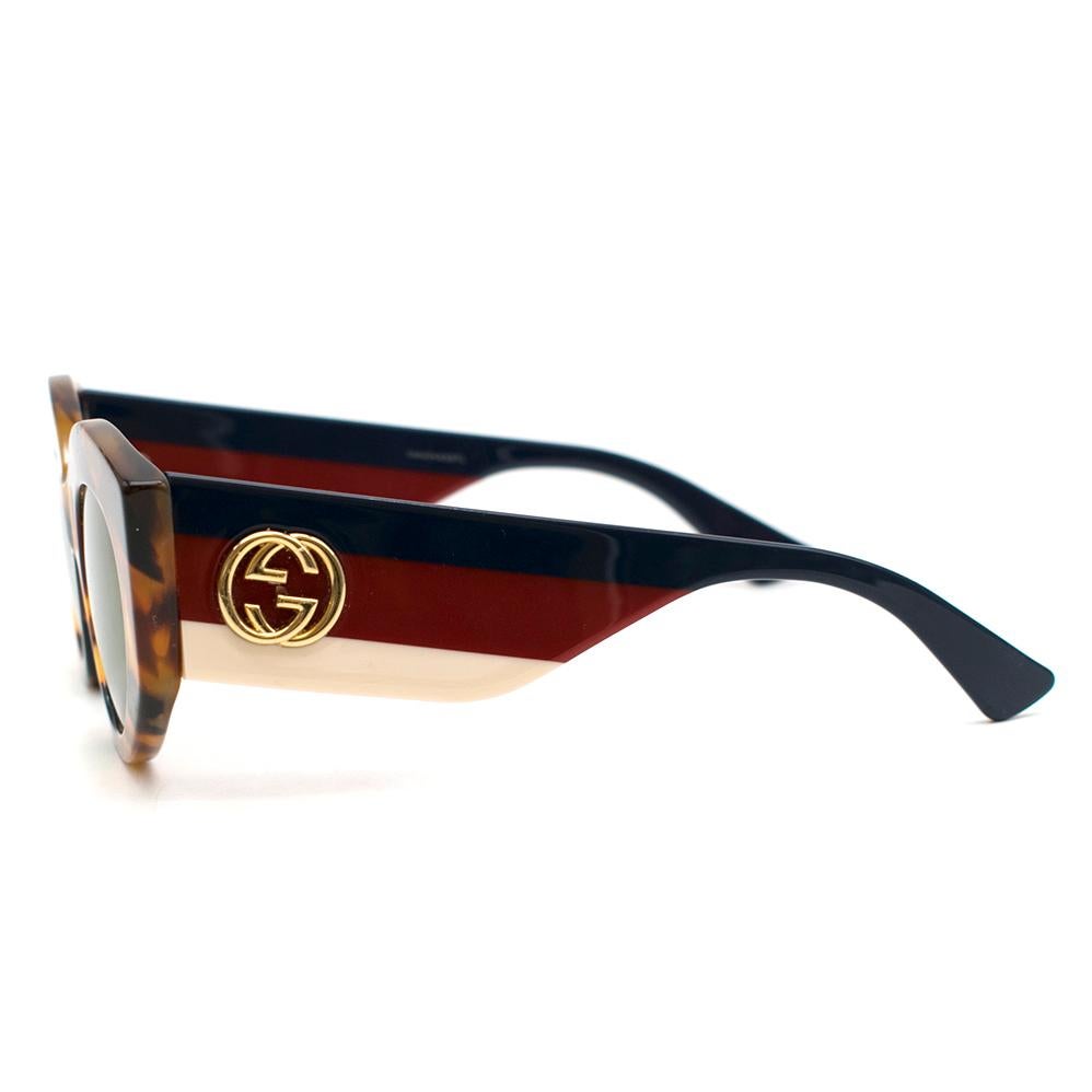 Beige Gucci GG0275S Havana Sunglasses