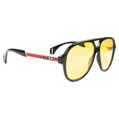 Gucci GG0463S 001 Yellow Lenses Men Sunglasses, S849