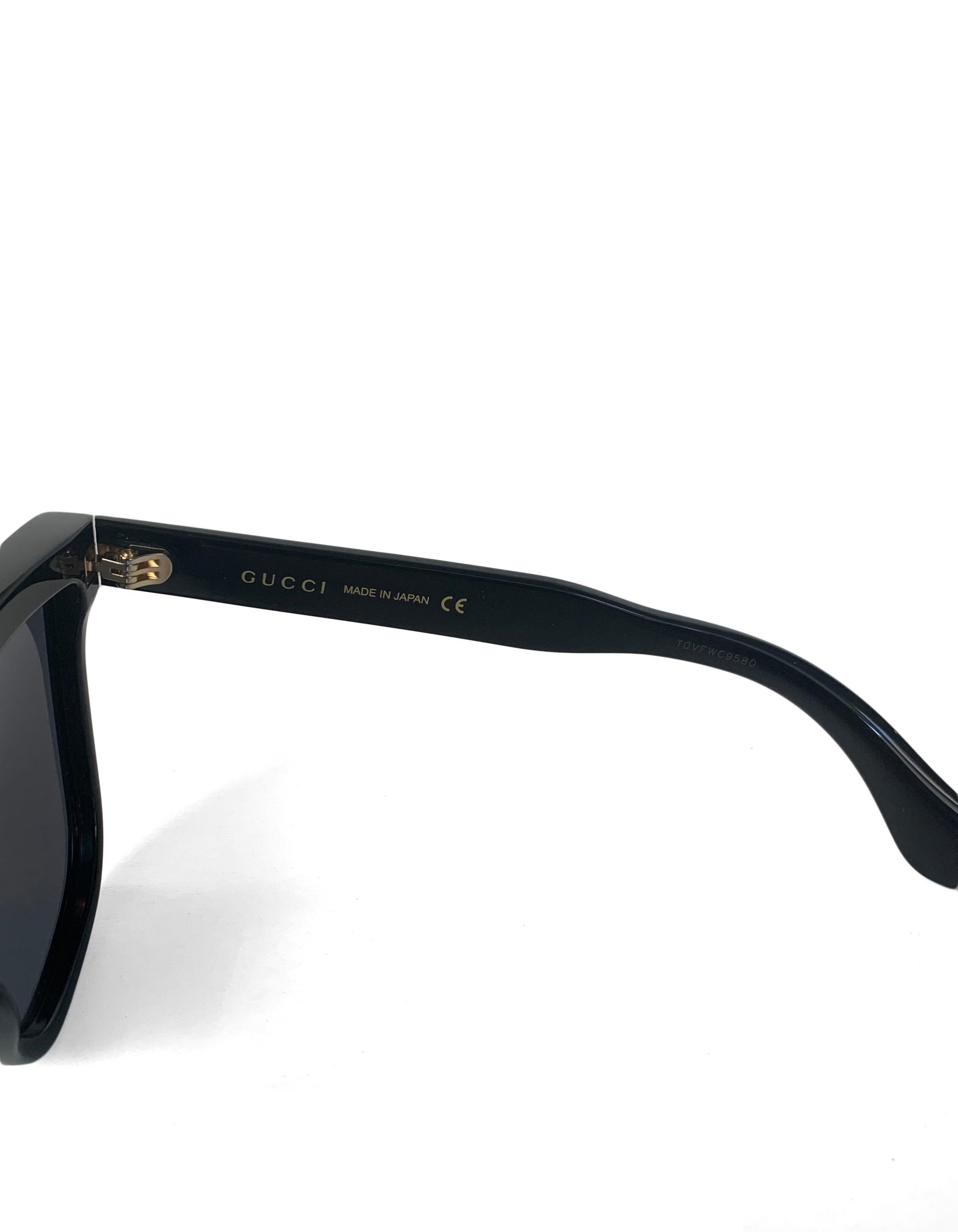 flat top sunglasses gucci
