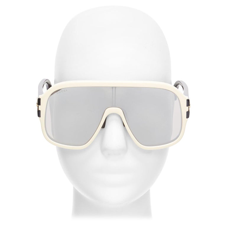 GUCCI GG0900S gold black logo cream frame black lens  display picture 1