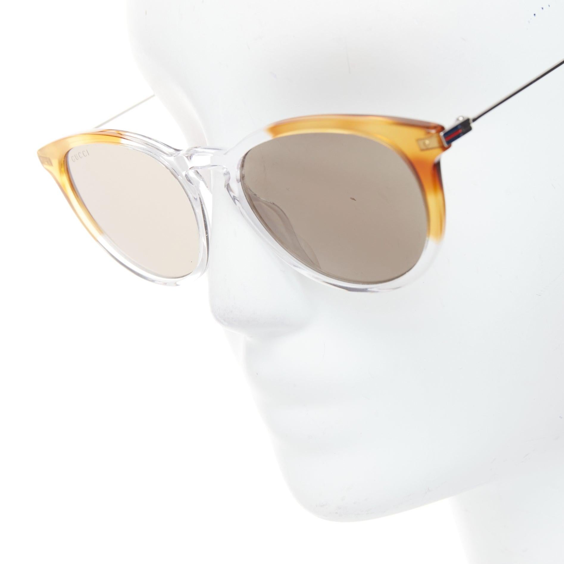 GUCCI GG1048S clear brown ombre frames squoval sunglasses
Reference: CNLE/A00361
Brand: Gucci
Model: GG1048S
Material: Plastic
Color: Brown, Clear
Pattern: Solid
Closure: Slip On
Made in: Italy

CONDITION:
Condition: Good, this item was pre-owned