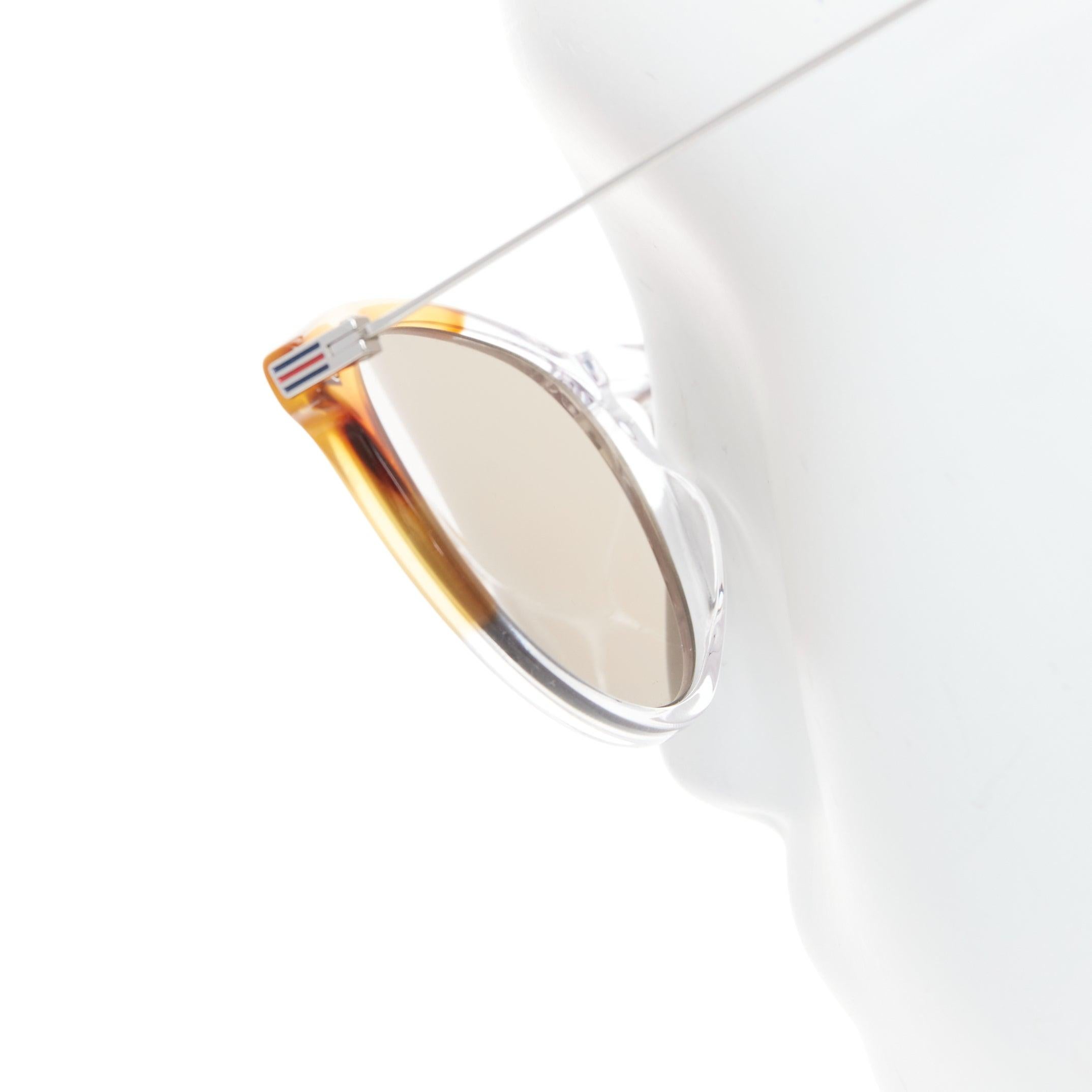 GUCCI GG1048S clear brown ombre frames squoval sunglasses For Sale 1