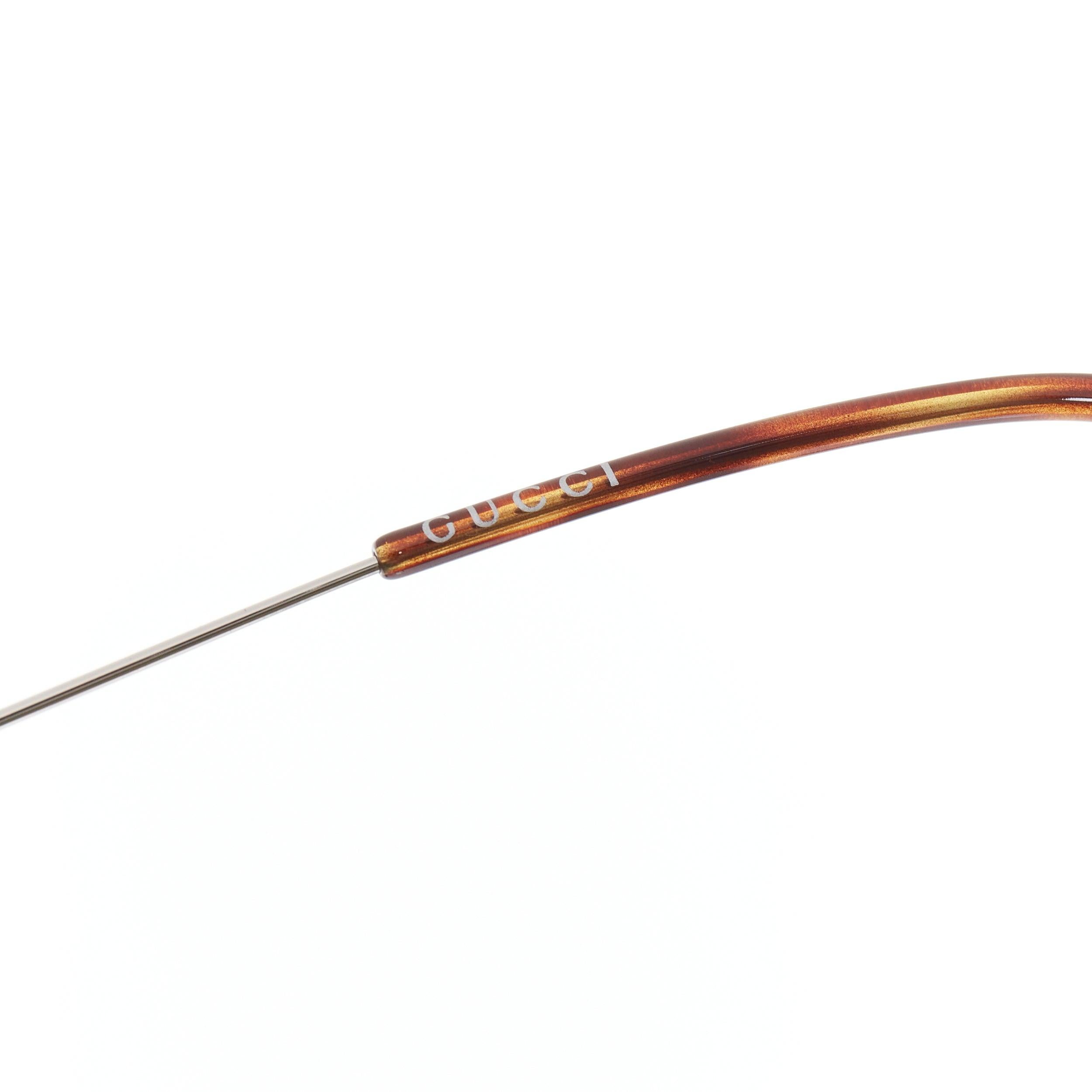 GUCCI GG1048S clear brown ombre frames squoval sunglasses For Sale 4