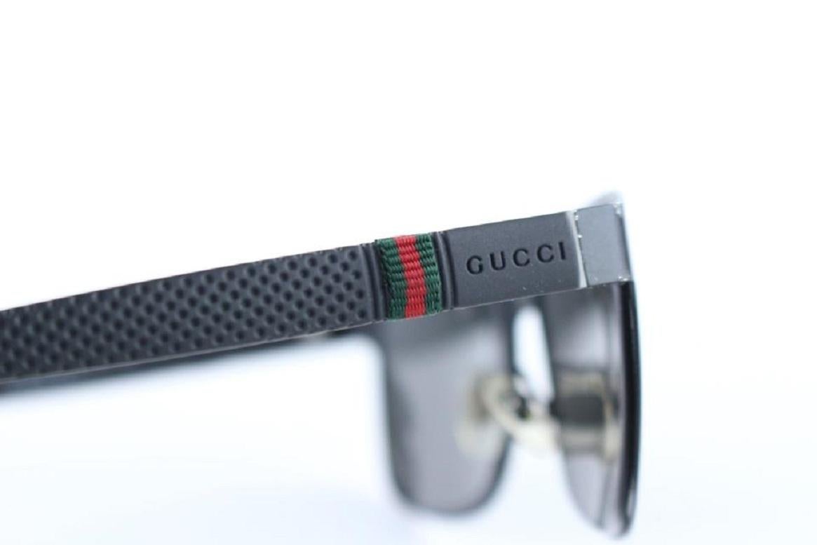 Gucci GG2247 Perofrated Black Web Sunglasses Men's Unisex 3GR0126 5
